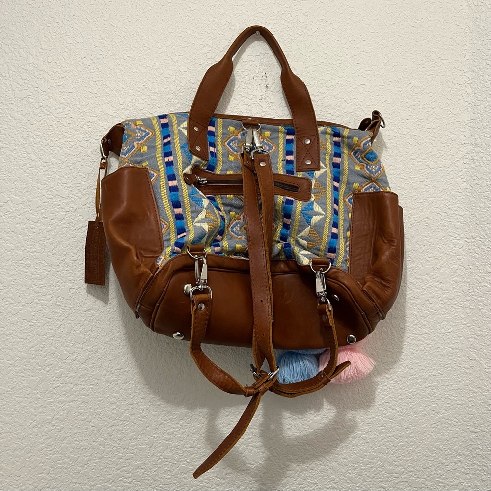 Nena & Co Heritage & Society Falseria Embroidered Backpack Purse Boho Bag View 6